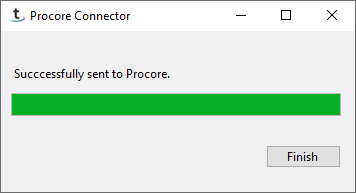 Schedule uploaded to Procore message
